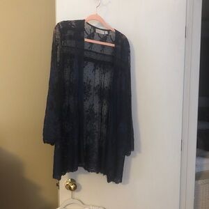 For Love And Lemons Midnight Blue Lace jacket